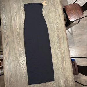 NWT Skims Fits Everybody Tube Dress Strapless Bodycon Stretch Onyx Size Small